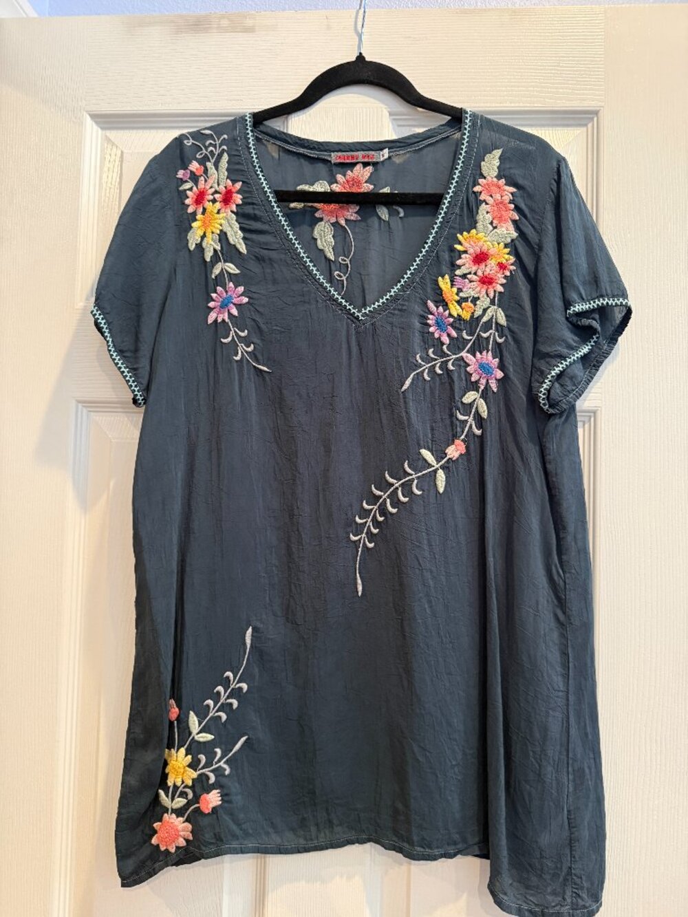 Johnny Was Embroidered Swing Blouse - Caelynn